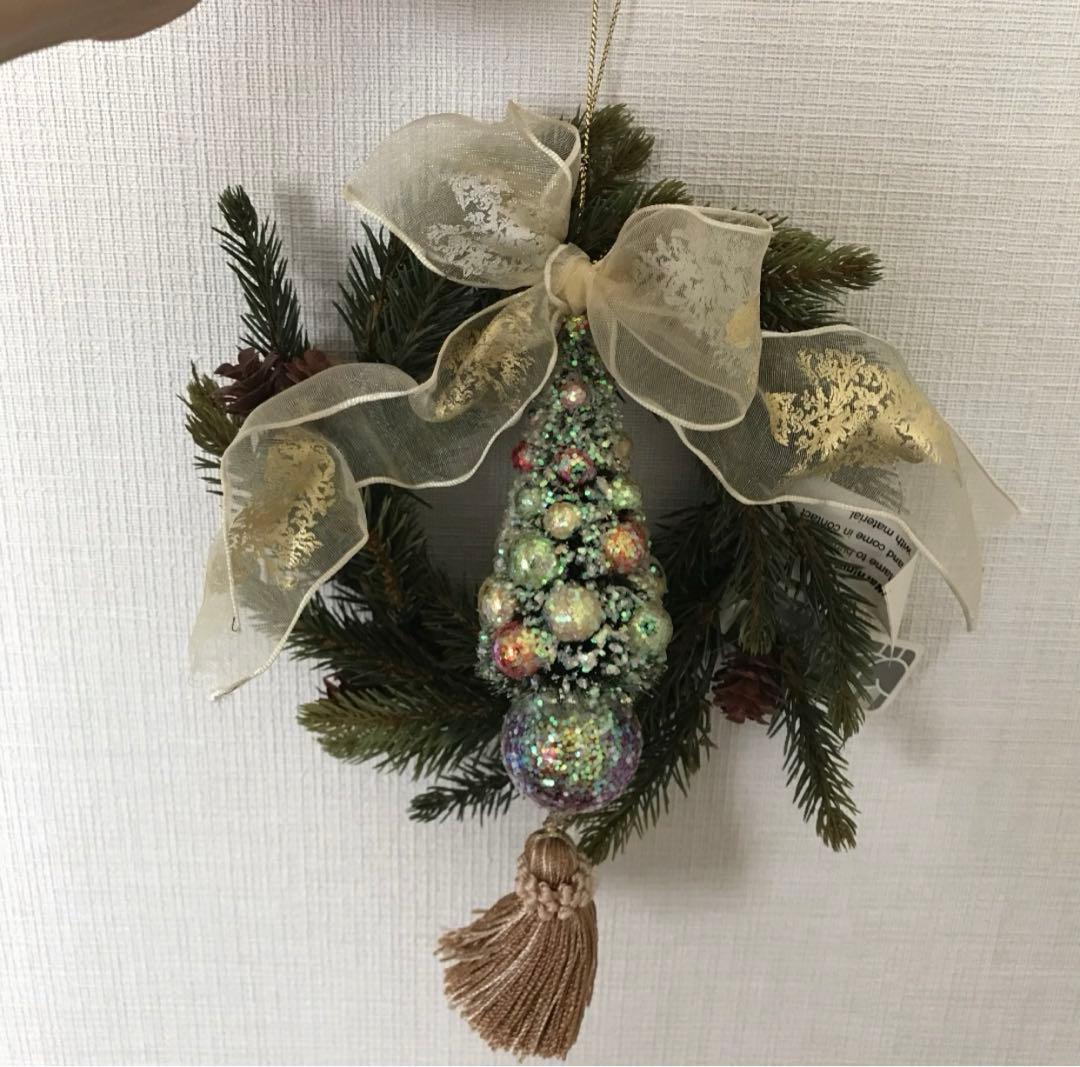 造花 フラワーアレンジメント クリスマスリース 新品