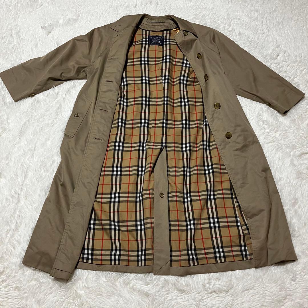 美品✨Burberrys 英国製 ステンカラーコート ノバチェック ライナー付