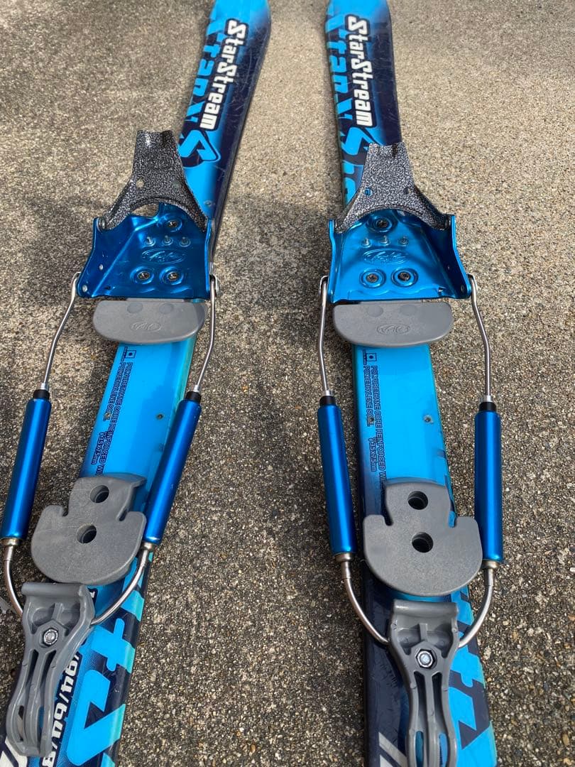 テレマーク3PIN スキー ビンディング 青