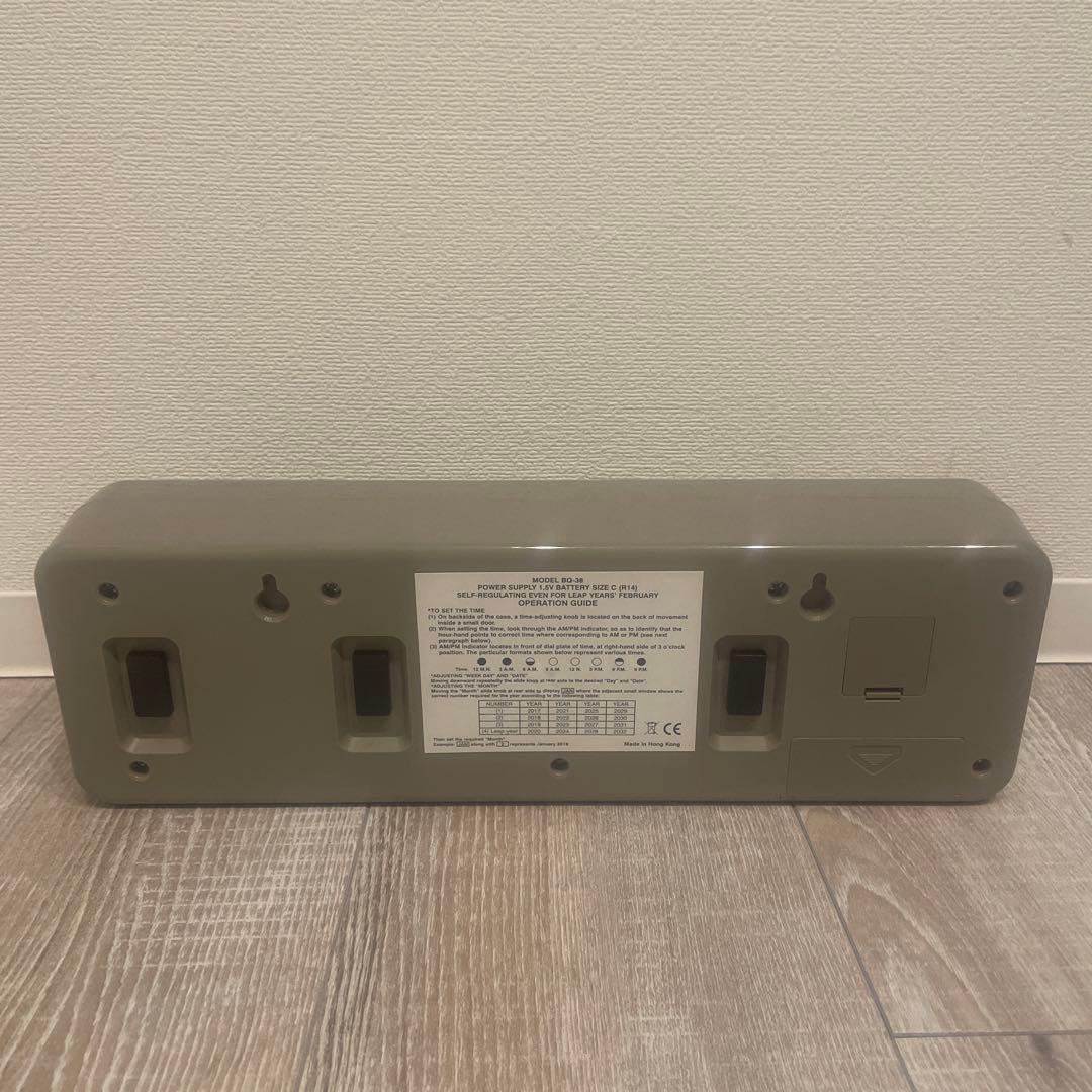 パタパタ　置時計 グレー　TWEMCO トゥエンコ