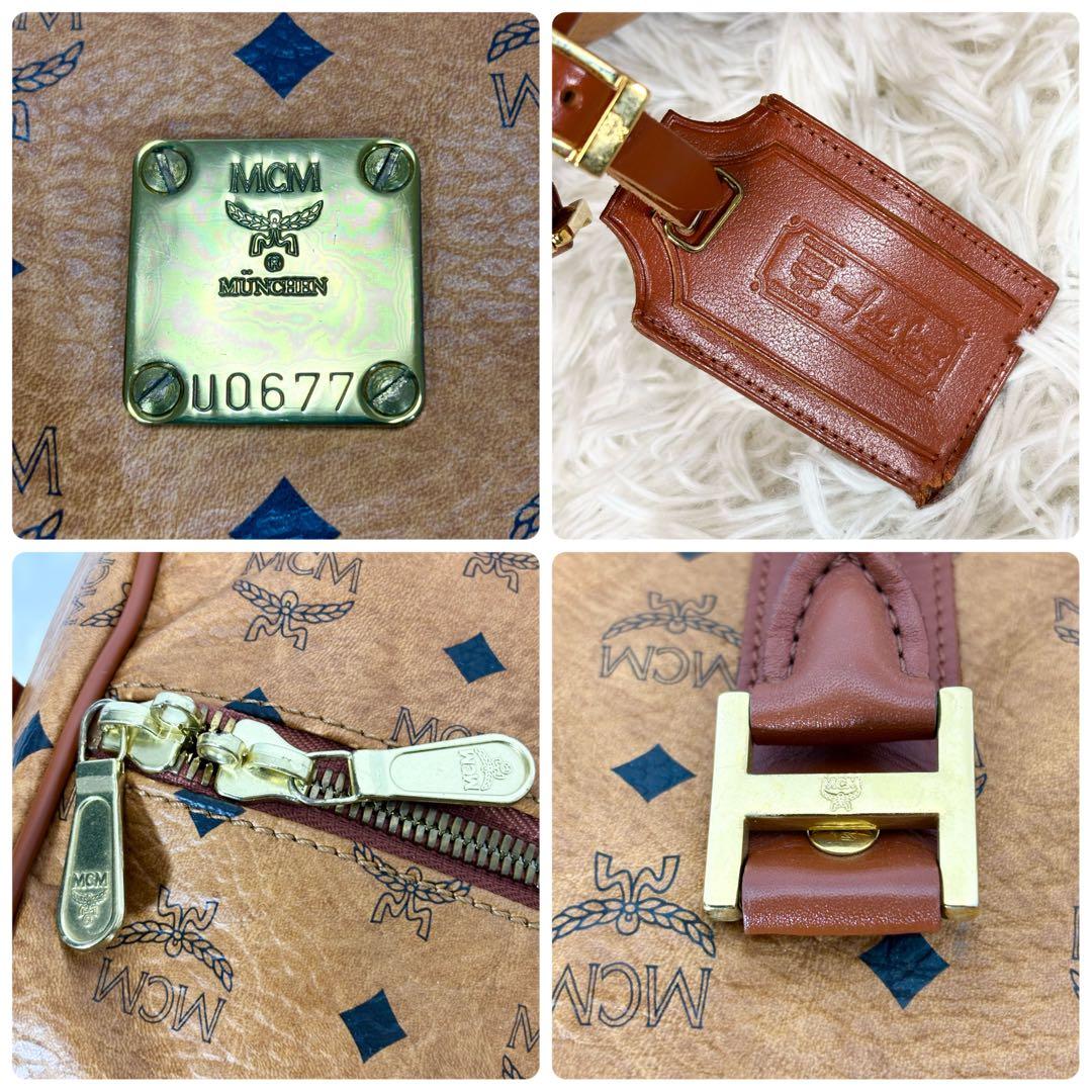 未使用級/ヴィンテージ✨MCM ボストンバッグ 2WAY 大容量 総柄 旅行鞄