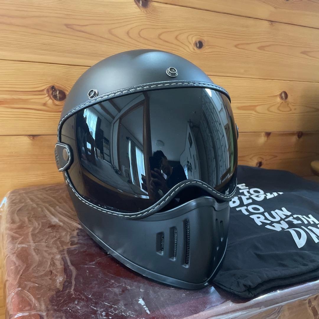 Dammtrax マットブラック フルフェイスヘルメット L