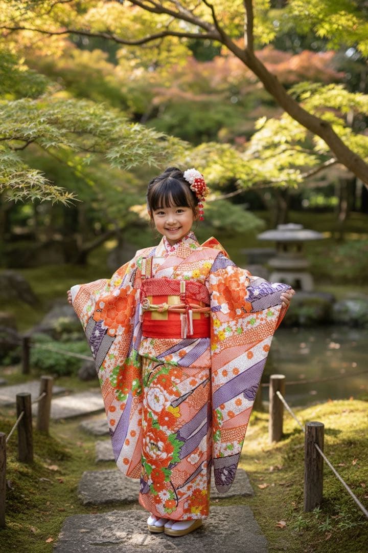 レトロ着物フルセット♡七五三　7歳　女の子　一式