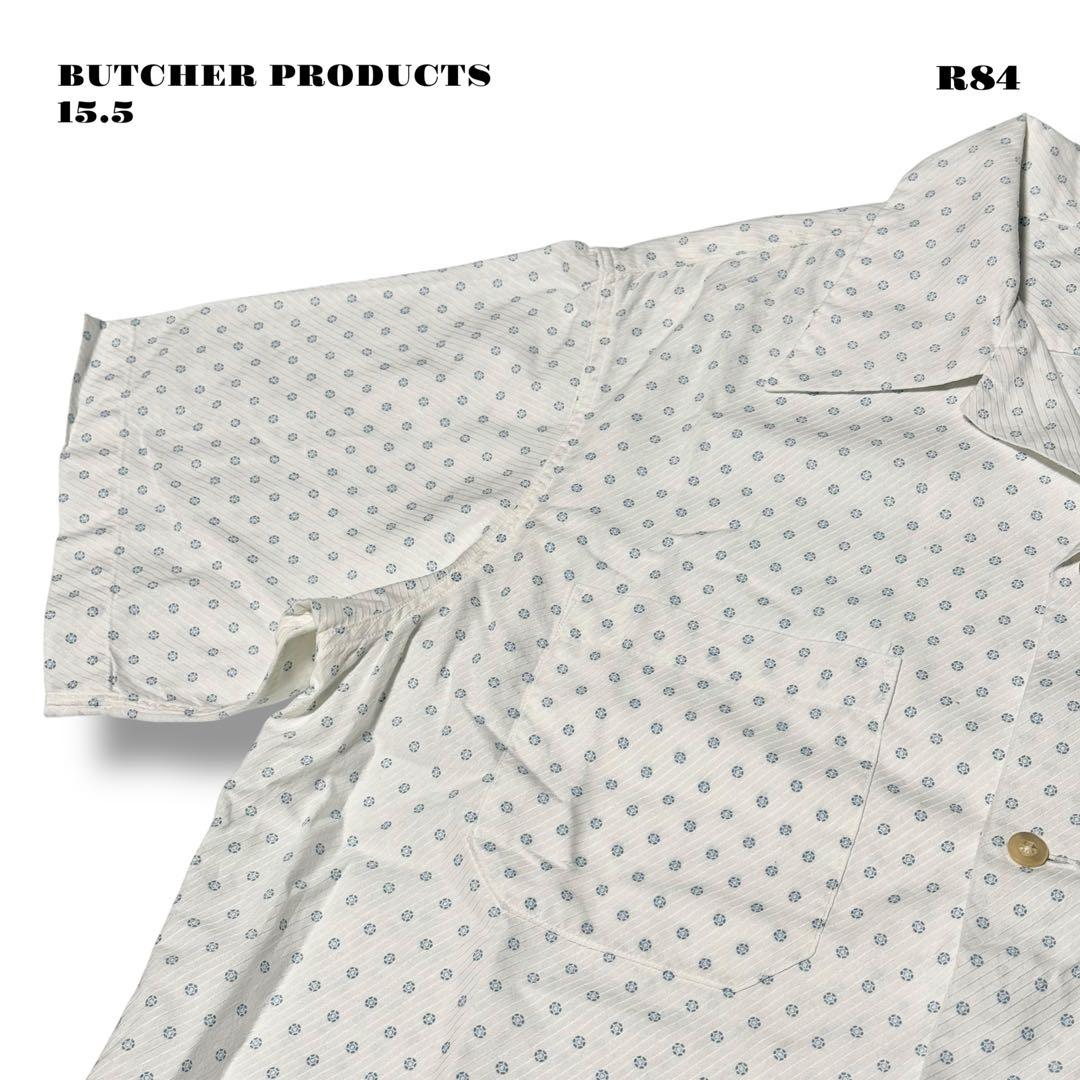 ★限定出品★ BUTCHER PRODUCTS 半袖 シャツ ホワイト 15.5