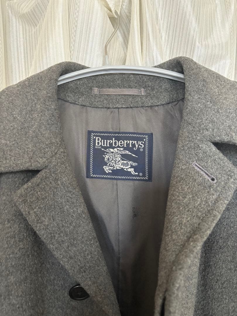 Burberrys グレー ステンカラーコート カシミヤ