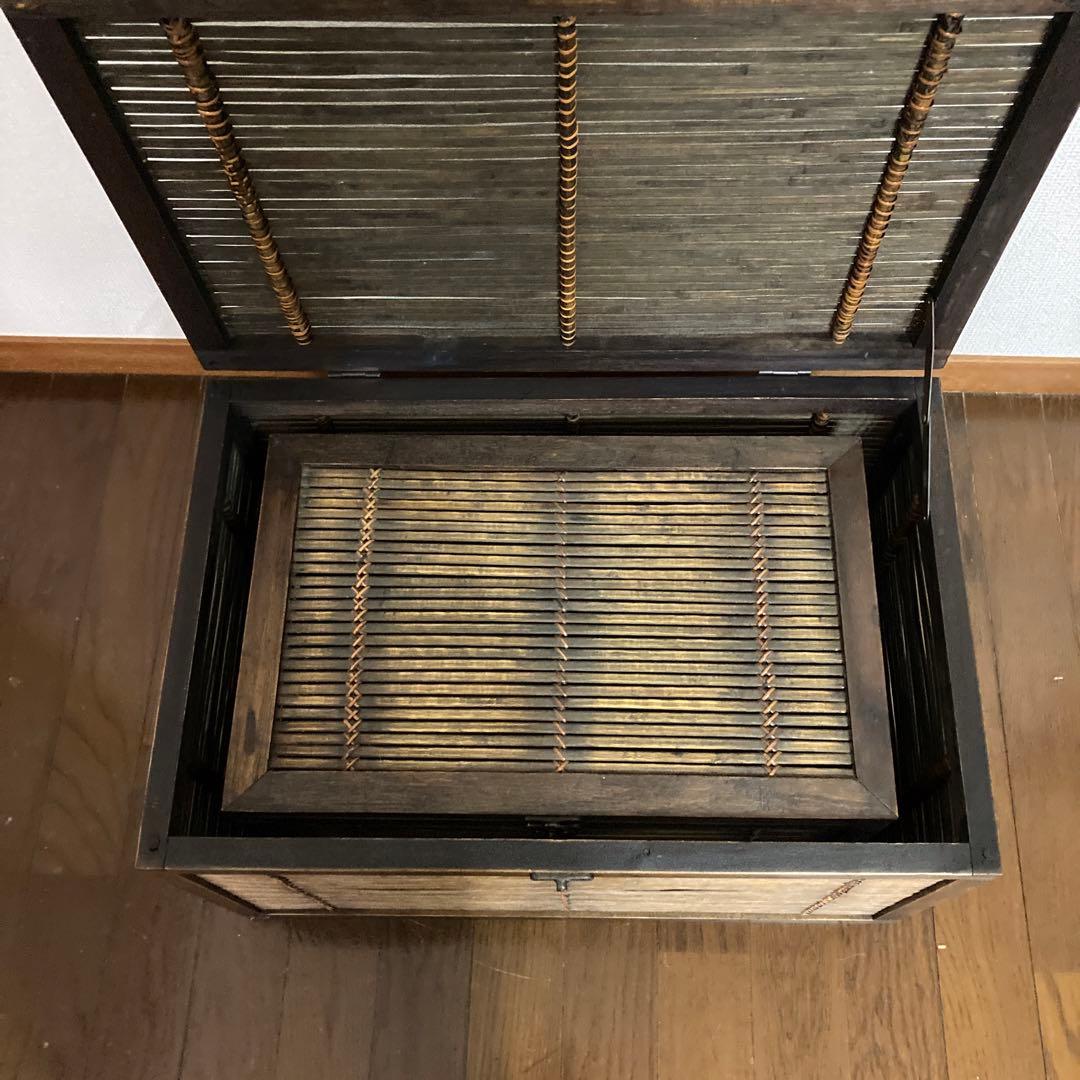 竹カゴ　竹細工　アンティーク