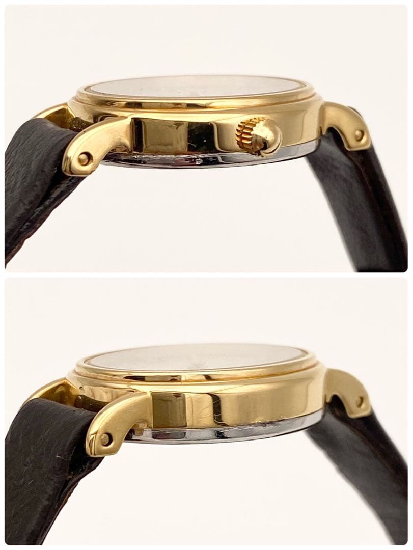 【稼働品】ロンジン クォーツ オーバル型　腕時計 ゴールド 21354319