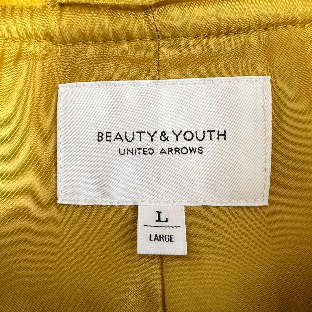 極美品✨ビューティーユース ユナイテッドアローズ ダッフルコート イエロー L