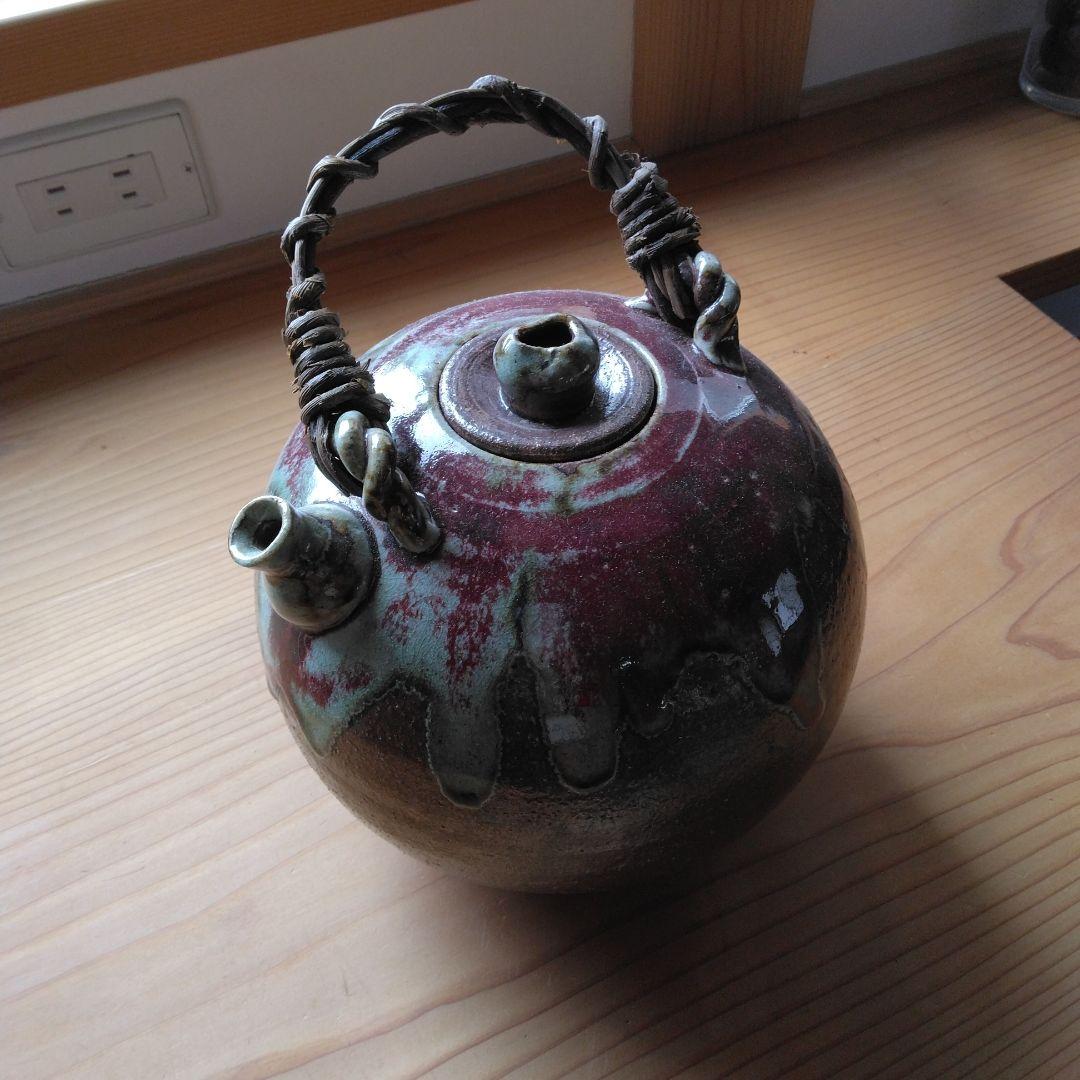 しがらき焼　南部土瓶花入