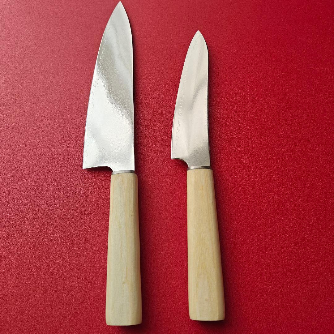 新品　ダマスカス　牛刀＆ペティナイフ　２本セット