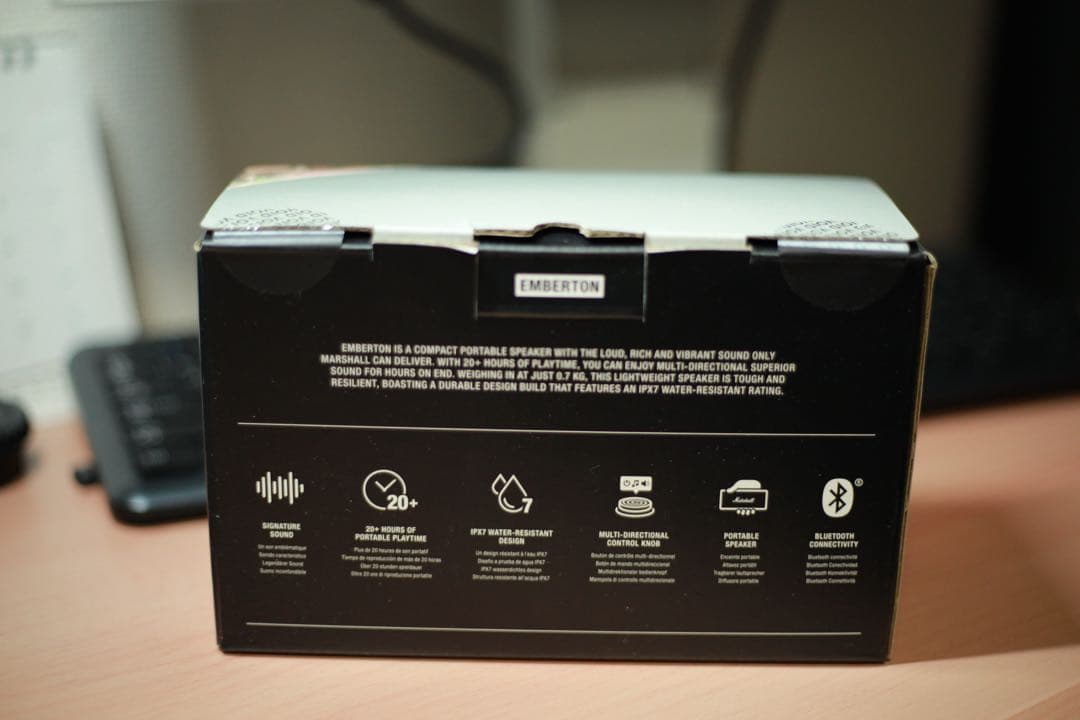 Marshall Emberton スピーカー ブラック 動作確認済み