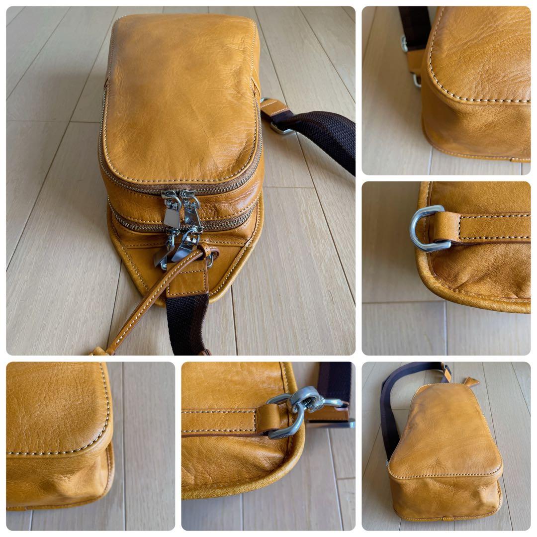 アニアリ Aniaryボディバッグ 01-07004 中古 キャメル