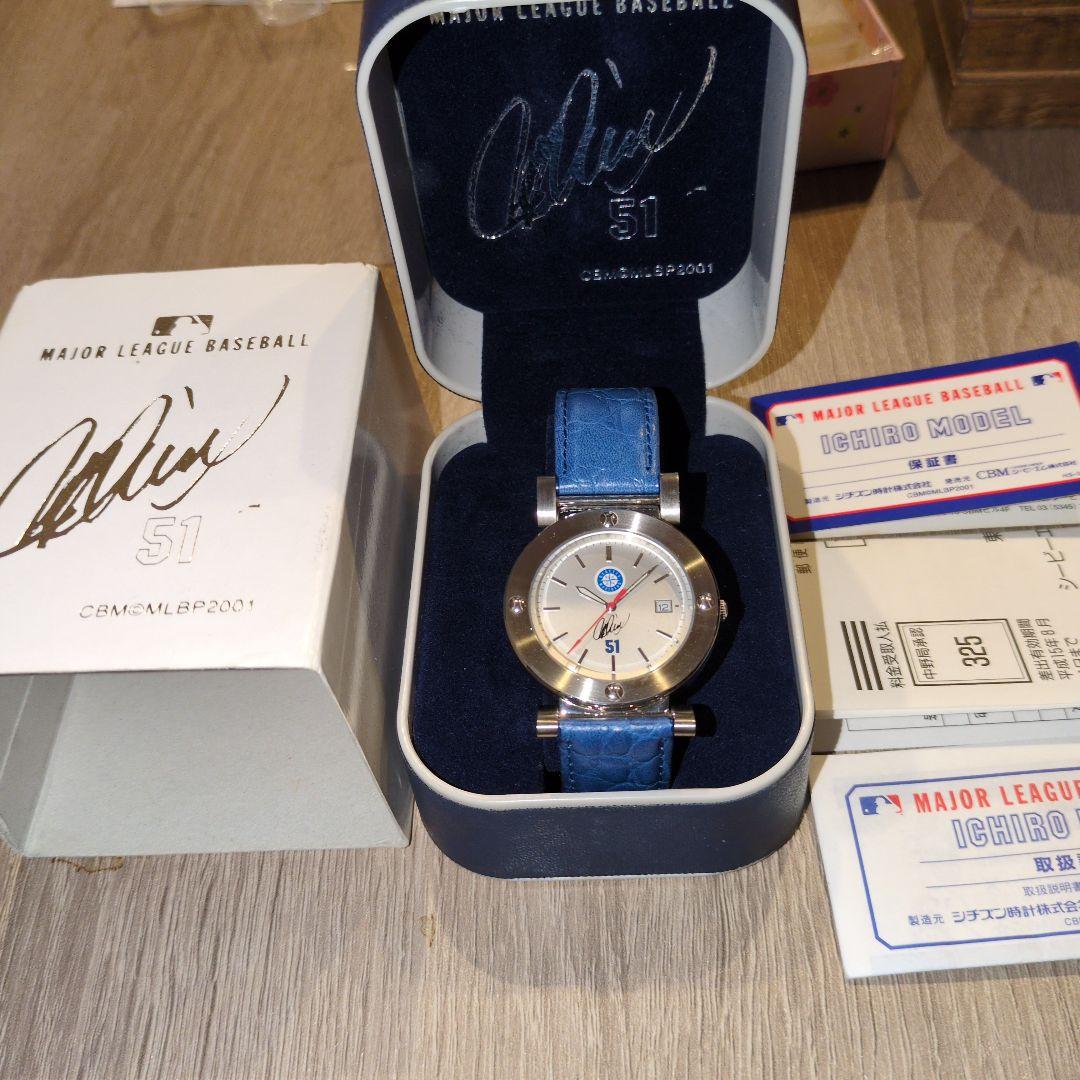 イチロー　メジャーリーグ　デビュー　記念サイン入り　時計　新品　動作確認済み