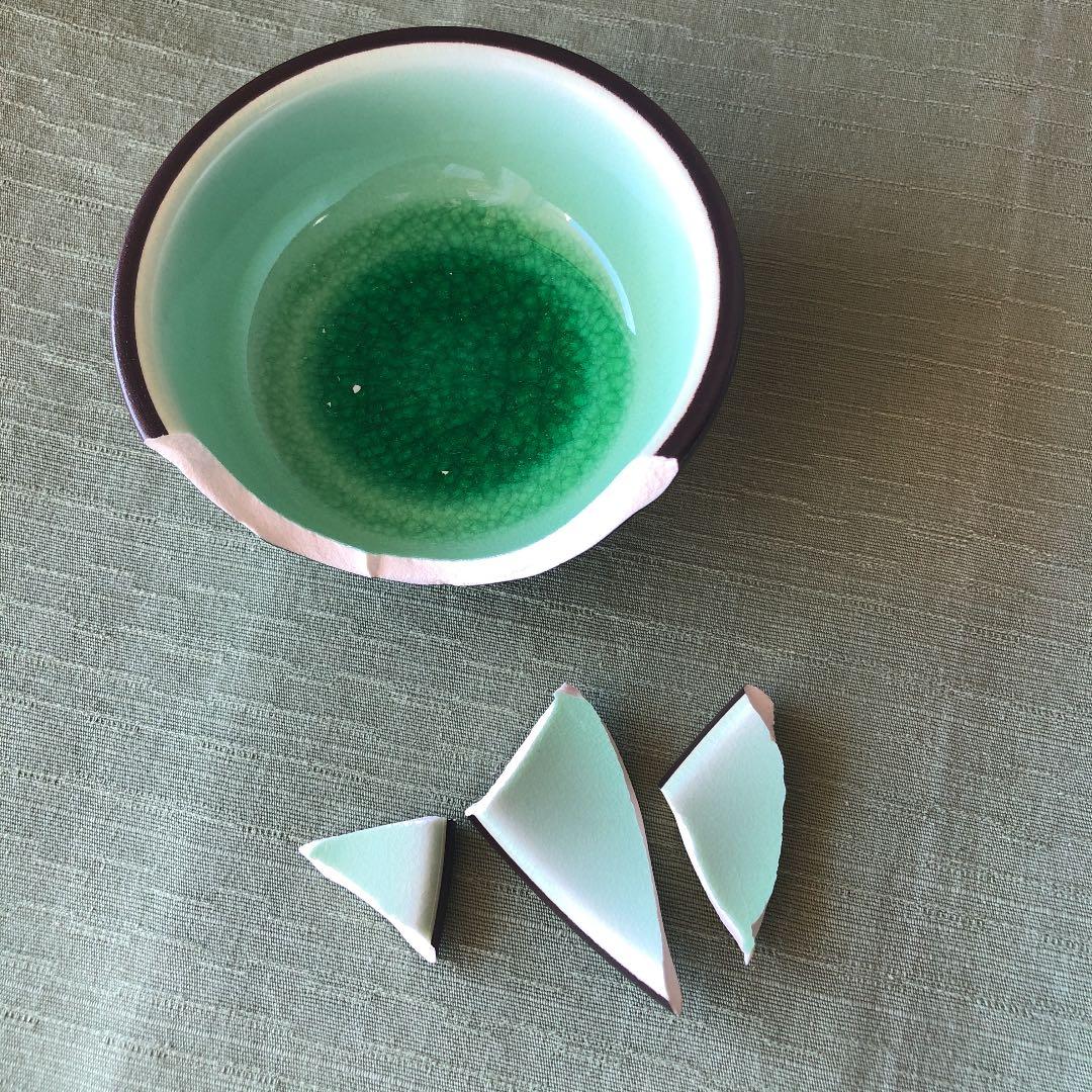 美濃焼小皿4枚　金継ぎ出来ます