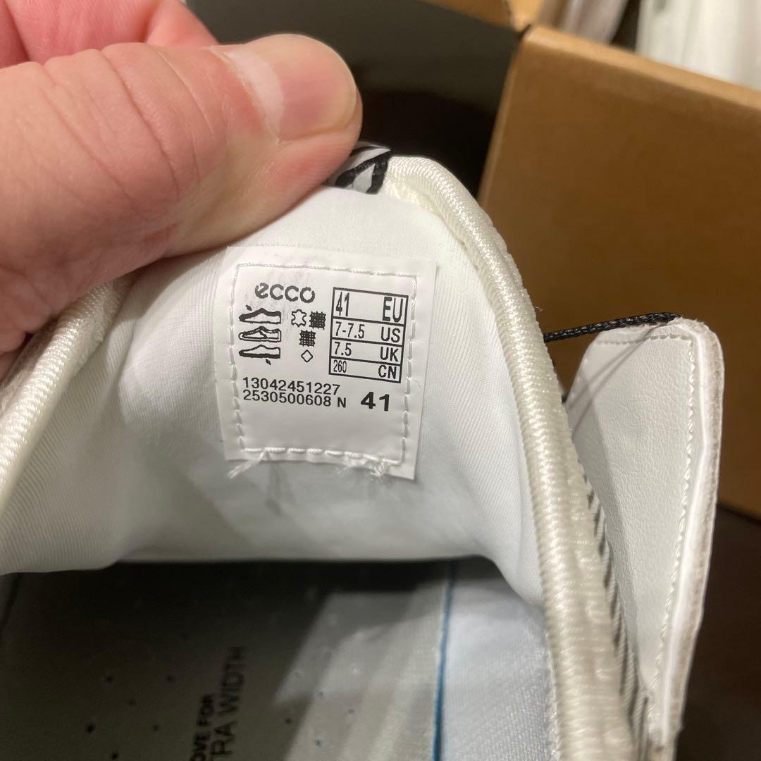 ecco ゴルフシューズ ホワイト BOA