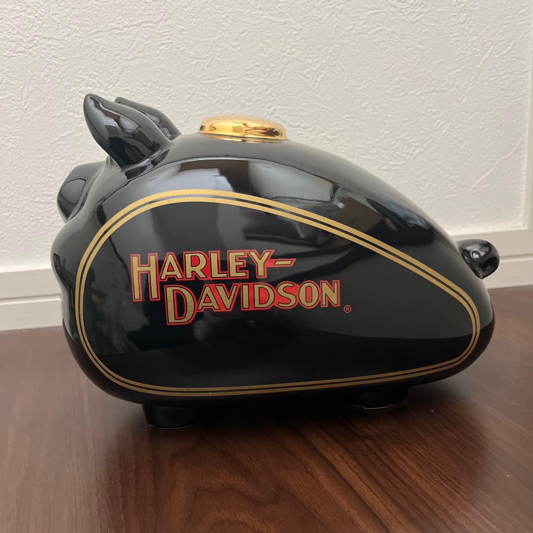 HARLEY-DAVIDSON 豚型貯金箱 黒