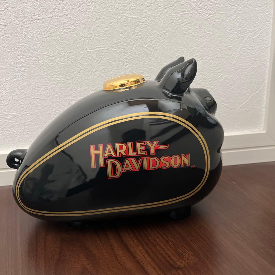 HARLEY-DAVIDSON 豚型貯金箱 黒