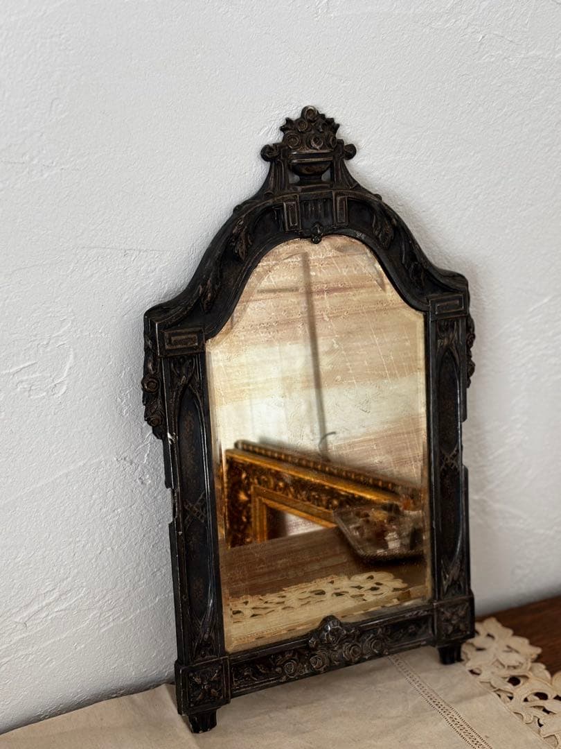 フランス　蚤の市　鏡　ブロカント