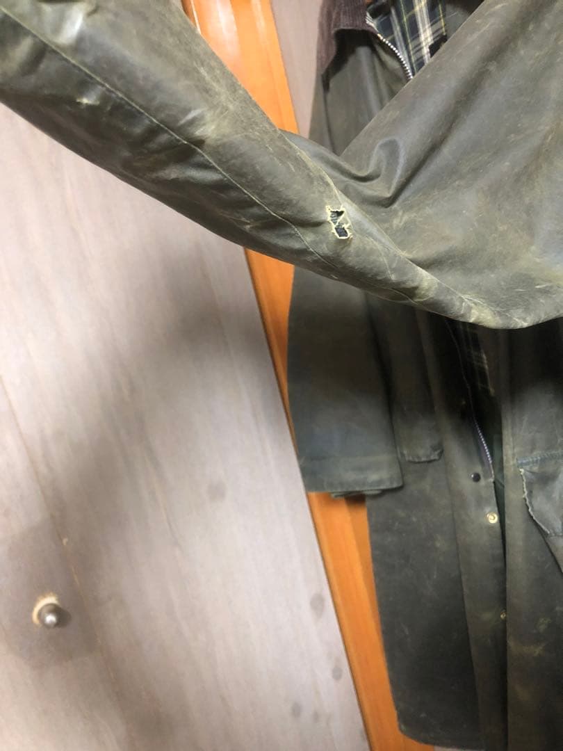 バブアー バーレー ９０年頃c42 フード付き