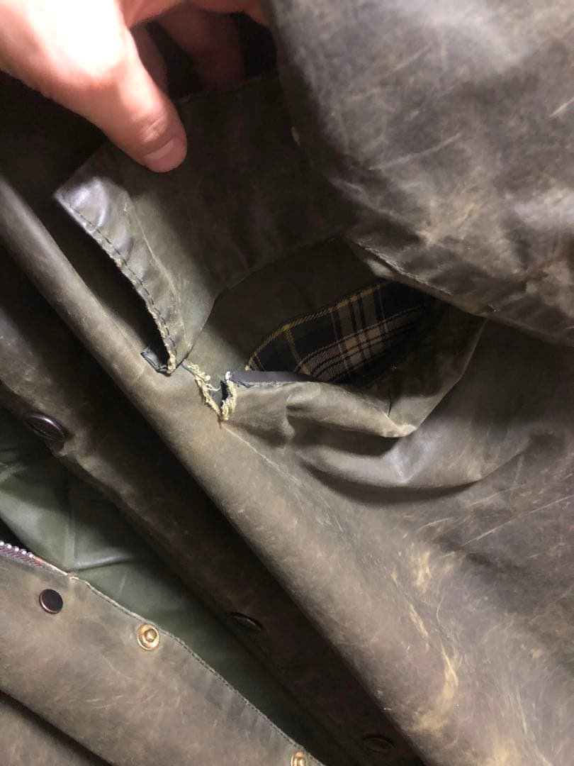 バブアー バーレー ９０年頃c42 フード付き