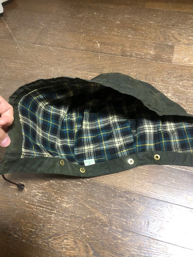 バブアー バーレー ９０年頃c42 フード付き