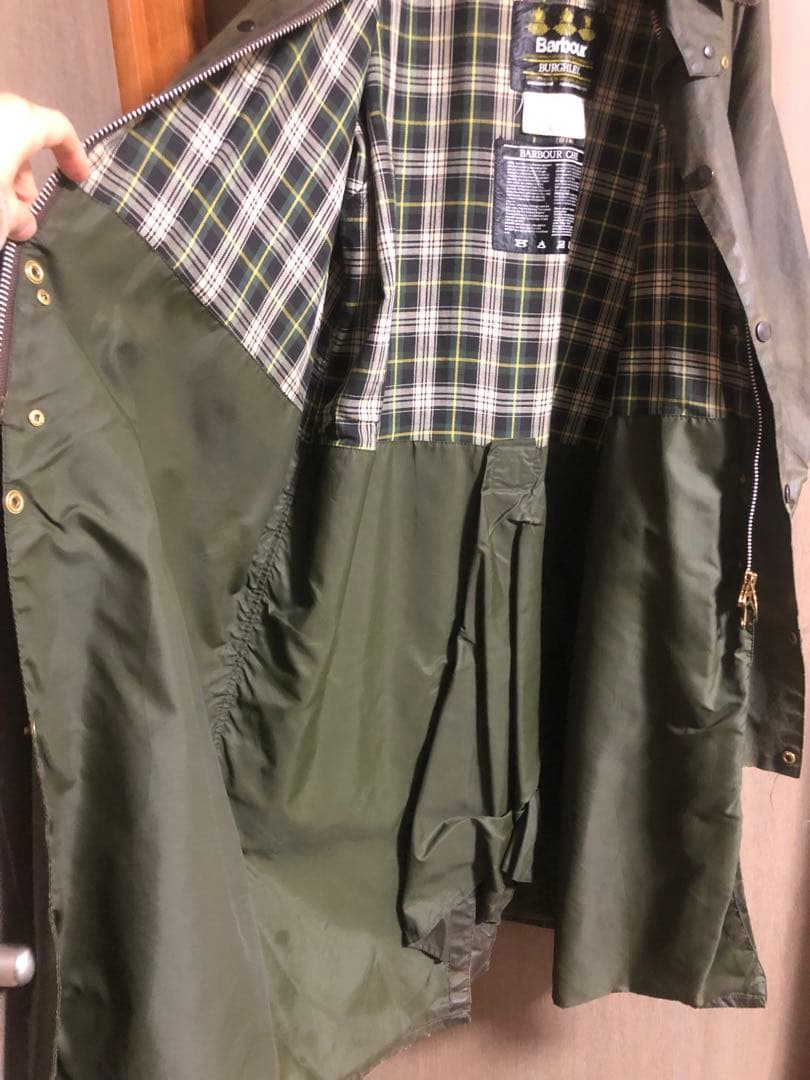 バブアー バーレー ９０年頃c42 フード付き