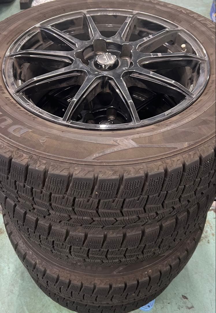 ダンロップ 225/60R17 17インチホイールスタッドレスタイヤセット4本