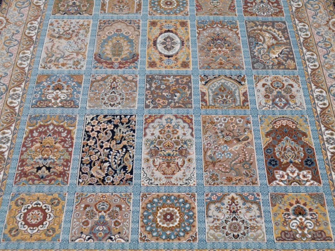 225万ノット！超高密度織 絨毯！本場 イラン産200×250cm‐202021