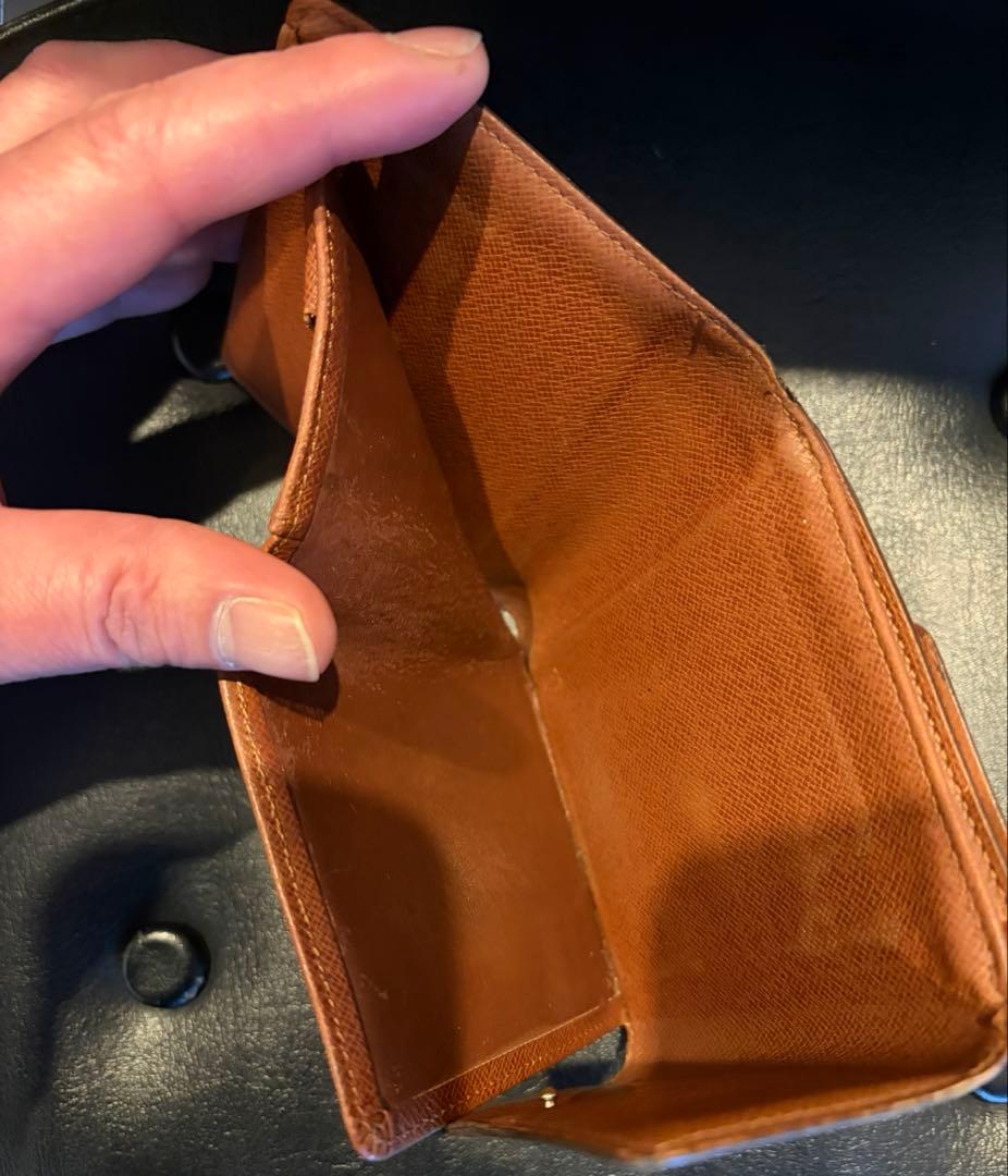 美品　LOUIS VUITTON ルイヴィトン 三つ折り財布 モノグラム