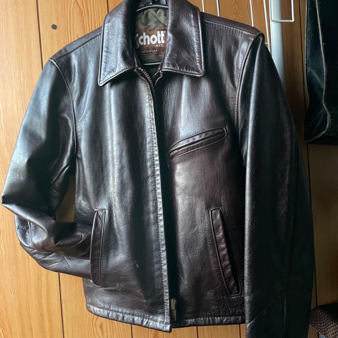 ショット　Schott シングルライダースジャケットAT101？
