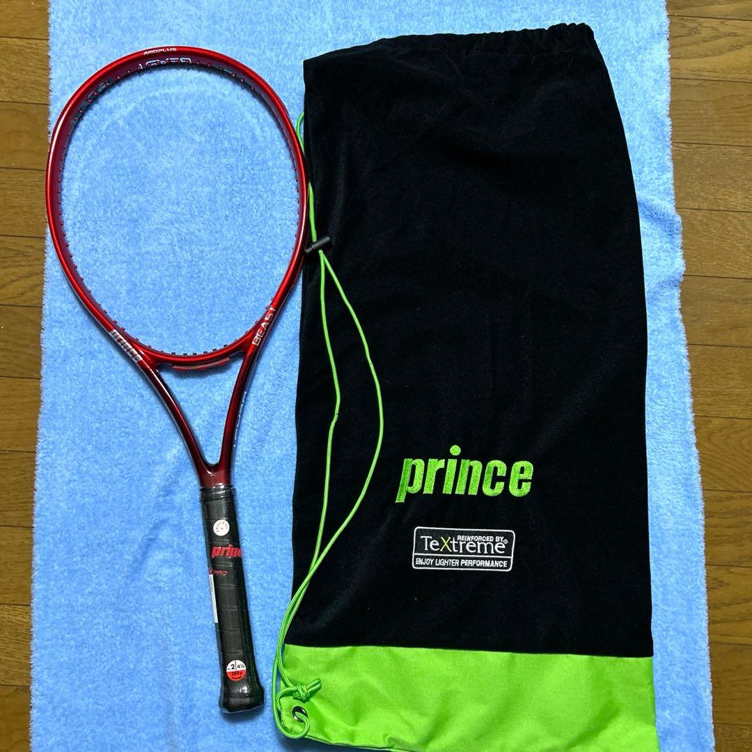 プリンステニスラケットビーストBEAST 280g ケース付きG2 新品未使用
