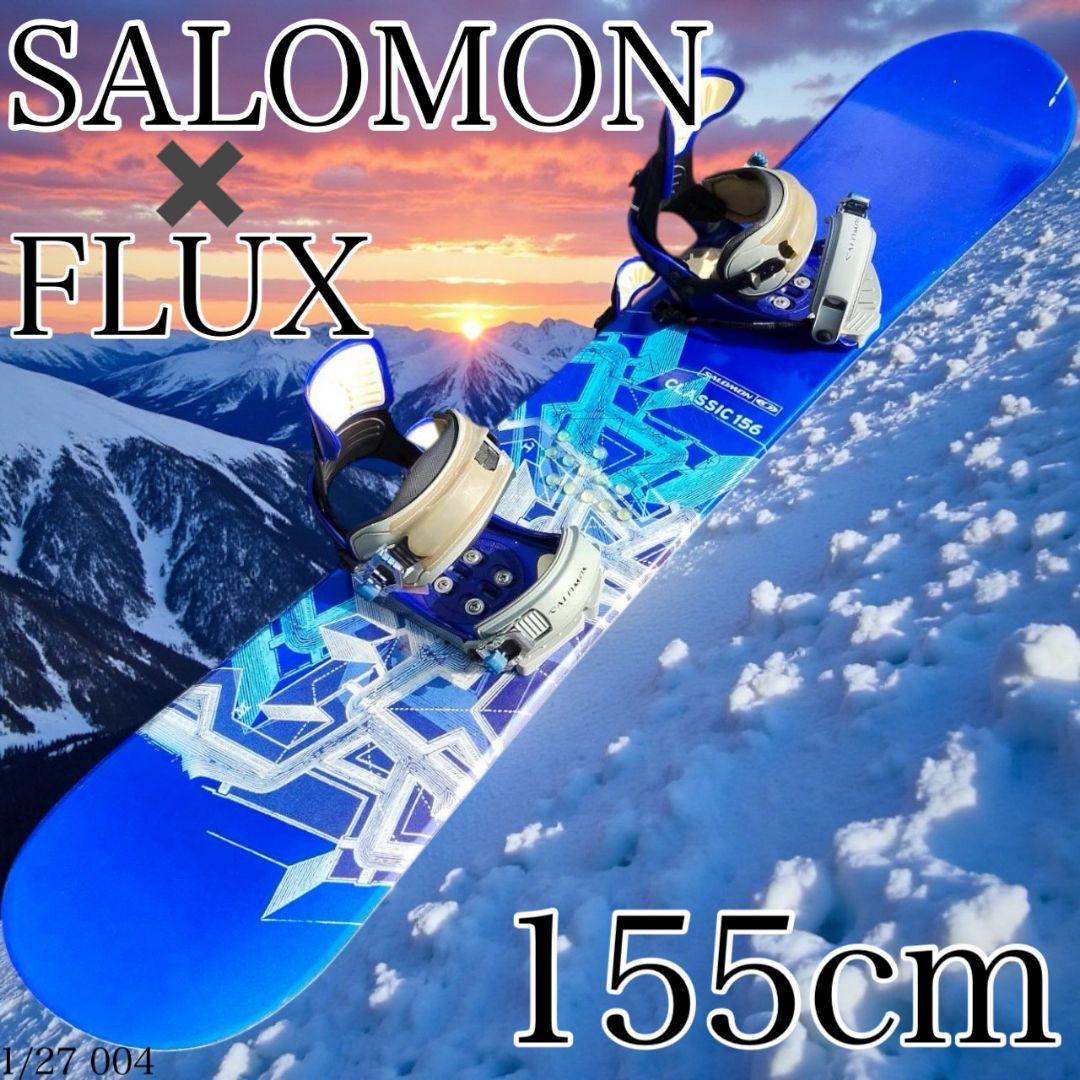 2点セット SALOMON 155cm スノーボード FLUX バイン付