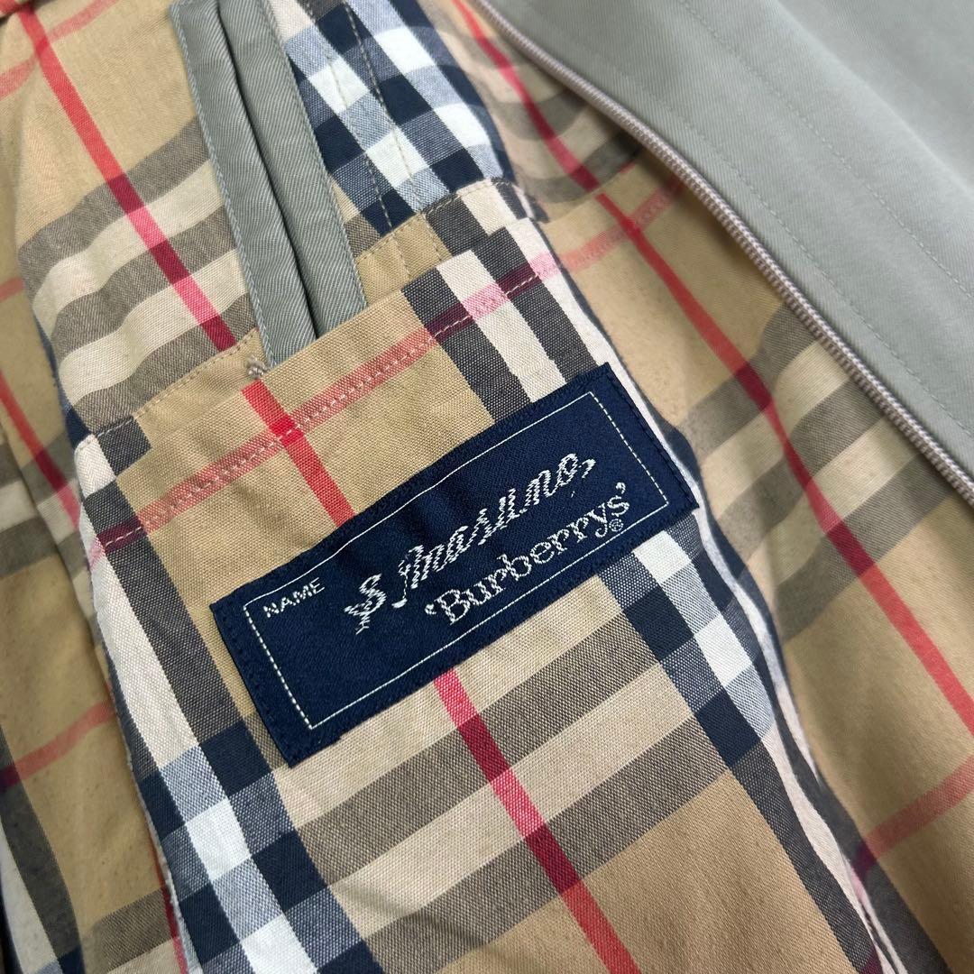 美品　着丈114 バーバリー　メンズ　ライナー付ベルト　比翼ロングトレンチコート