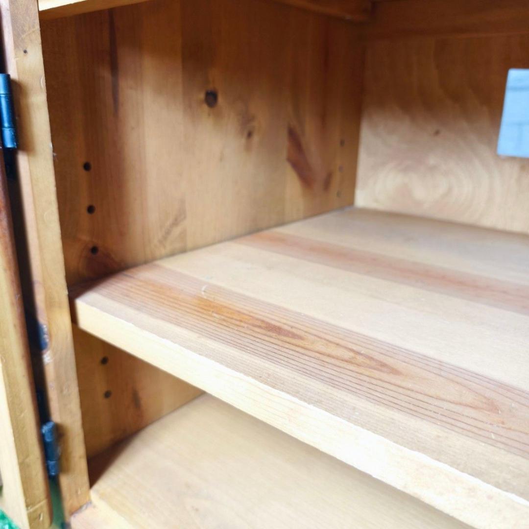 カントリー家具 ハート型 TV オーディオラック2段 木製