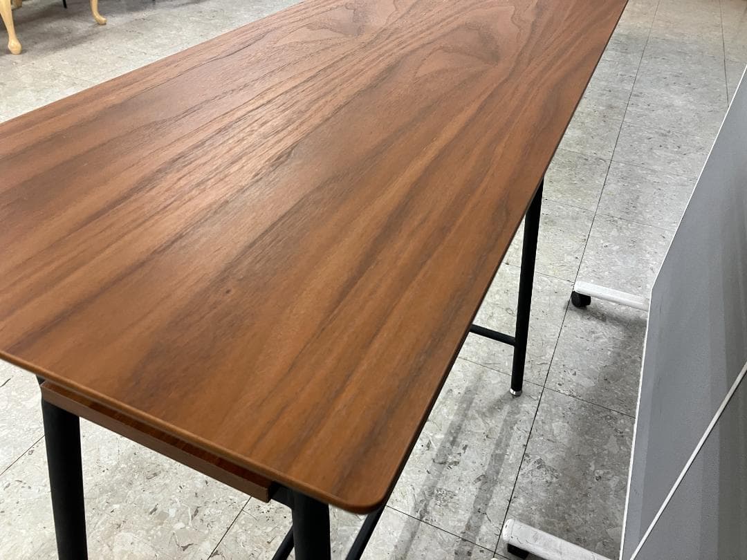 カウンターテーブルセット イス×2 ブラウン