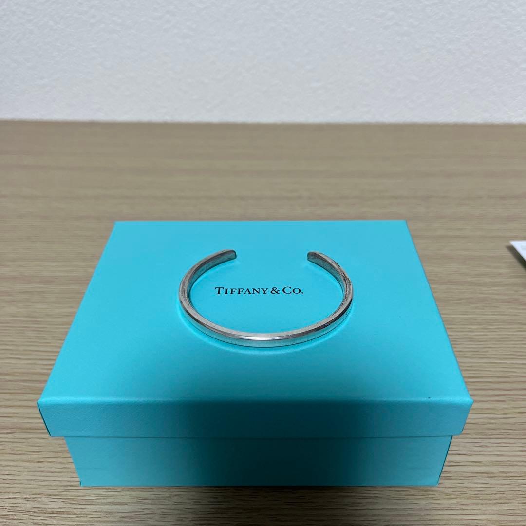 ティファニー　メイカーズ　ナローカフ　バングル　シルバー