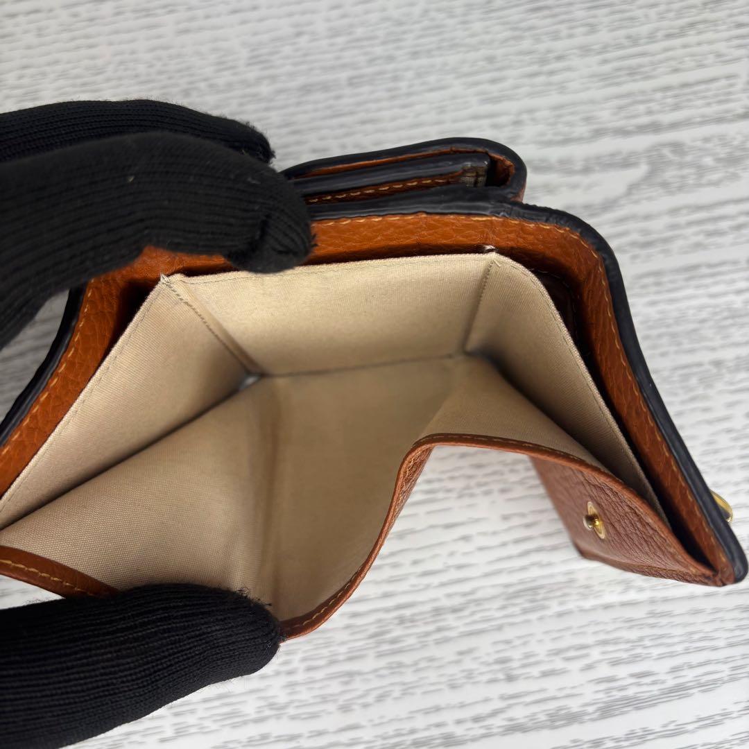 美品　Chloe クロエ　財布　三つ折り　コンパクトウォレット　S8938