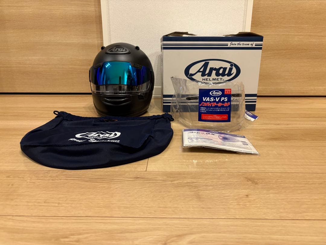 Arai ASTRO GX フルフェイス ヘルメット フラットブラックバイザー付