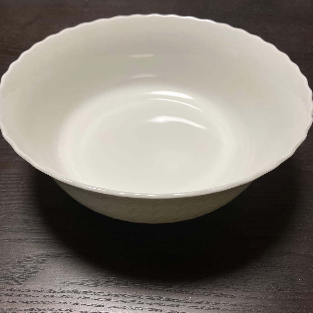 【美品】ナルミ シルキーホワイト パスタプレート　ボウル　セット
