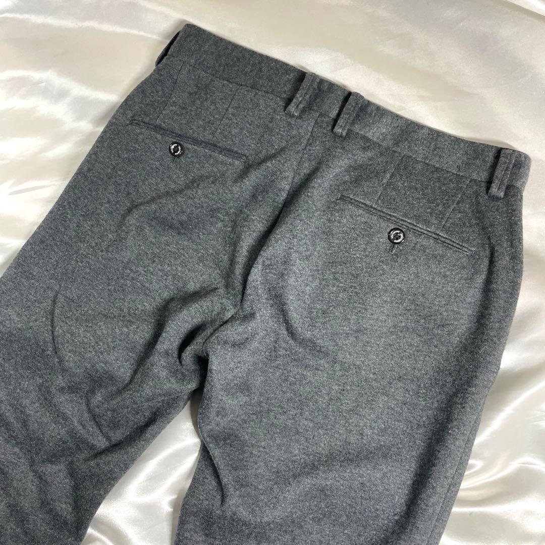 美品　1piu1uguale3 ウールスラックス　ストレッチ　IV(M) グレー