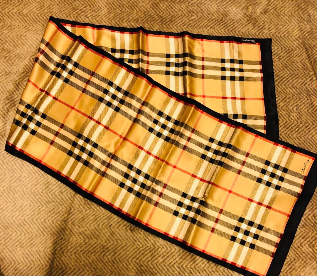 バーバリー ノバチェック シルクスカーフ