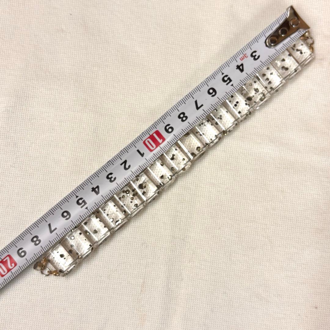 超貴重❗️マーカサイトインクォーツ ブレスレット マグネット金具