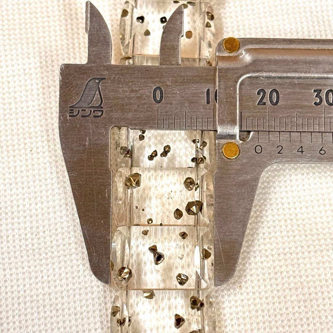 超貴重❗️マーカサイトインクォーツ ブレスレット マグネット金具