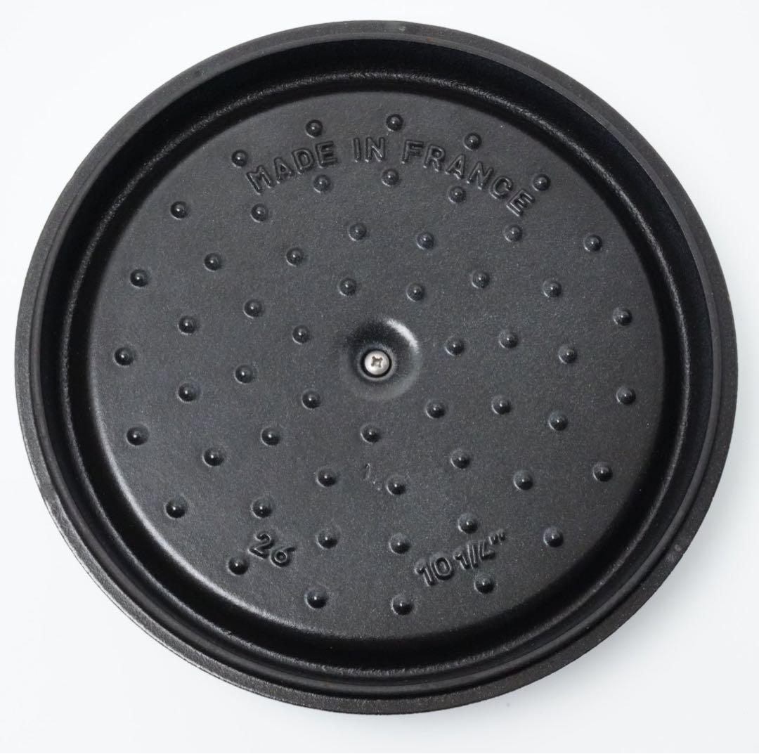 ストウブ staub ピコココット ラウンド シャロー　26cm ホワイト