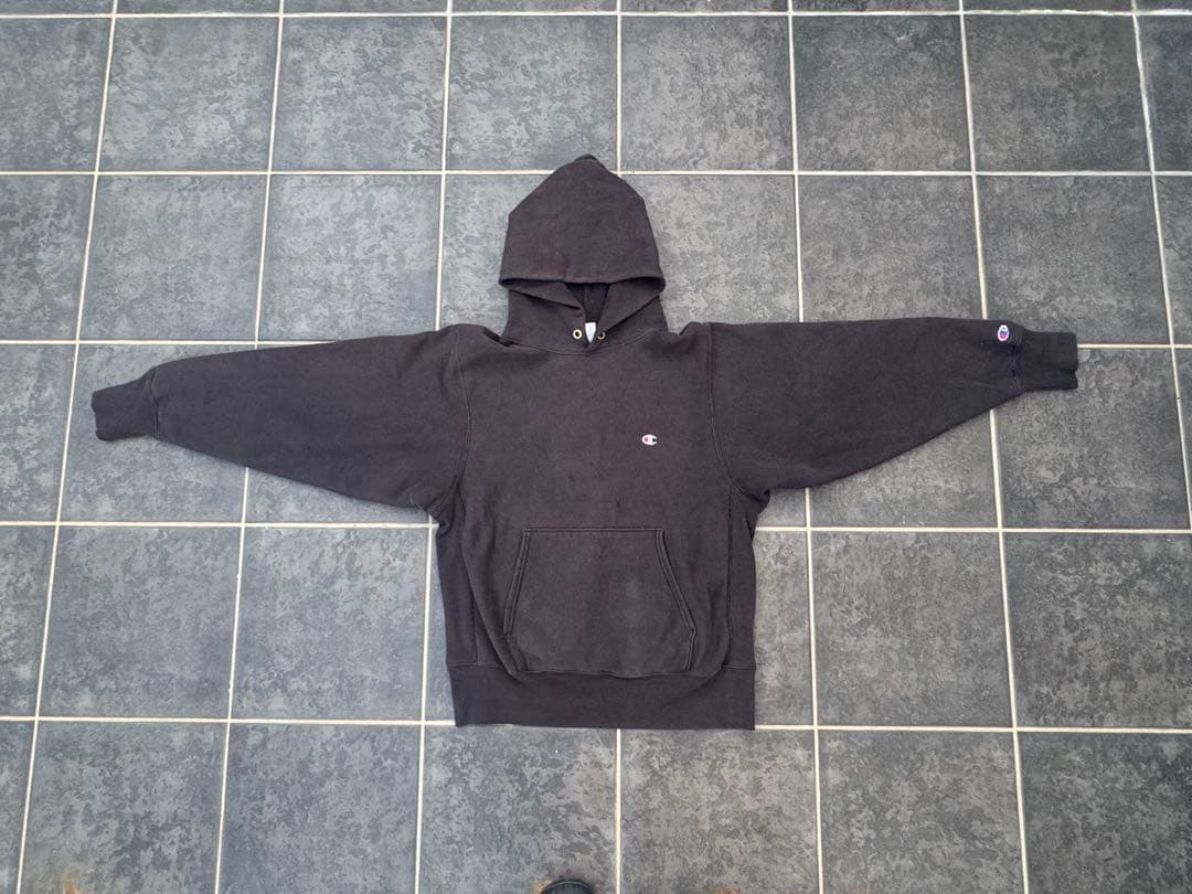 90s Champion リバースウィーブパーカ 一黑M USA製