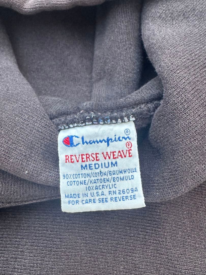 90s Champion リバースウィーブパーカ 一黑M USA製