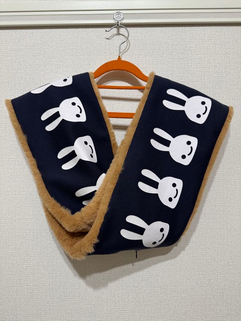 【試着のみ】CUNE ウサギたくさんふわふわスヌード キューン うさぎ マフラー