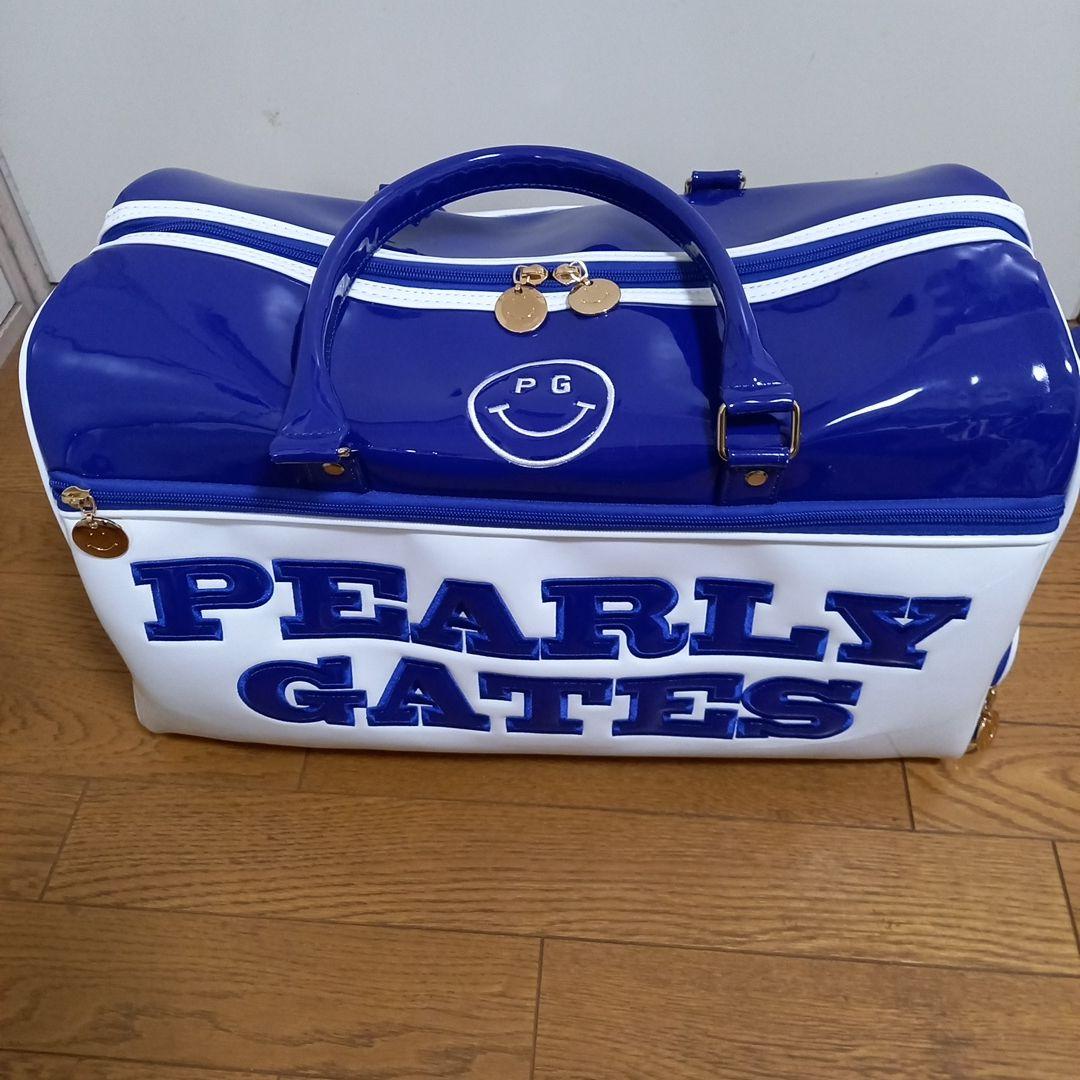 ギ*ス様 【美品】パーリーゲイツ　エナメル　ロッカーバッグ ブルー/ホワイト