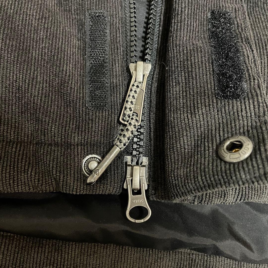 Burtonバートンスキーウェアスノーボードジャケット黒ブラックコーデュロイ