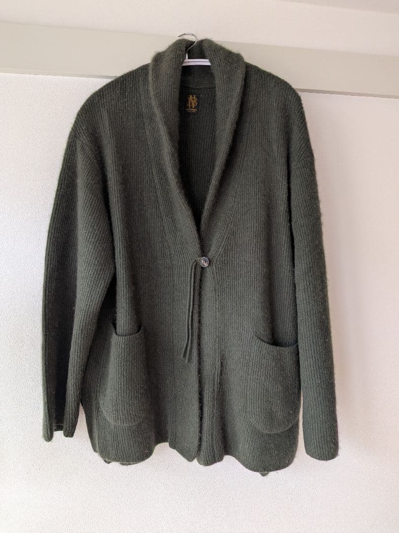 BATONER バトナー カシミヤフォックスショールカラーカーディガン